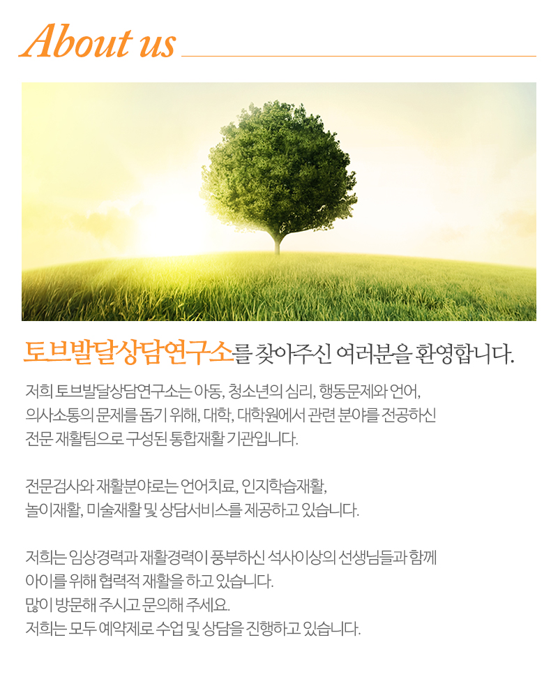 토브발달상담연구소_내용